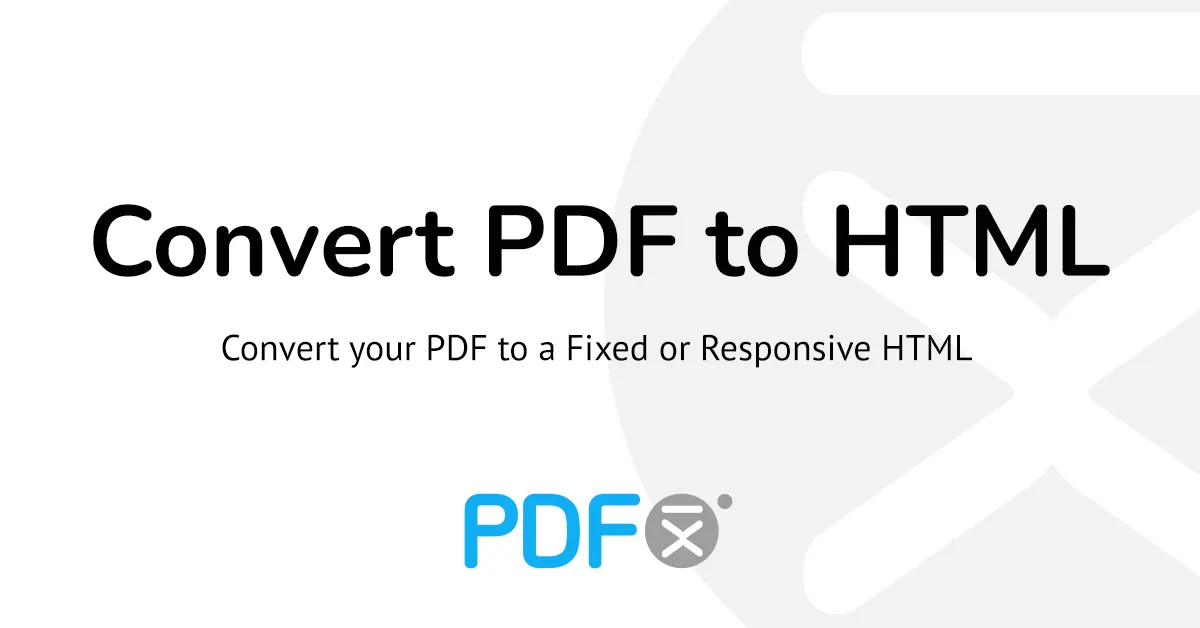 Convert PDF To HTML – Pdfix.io